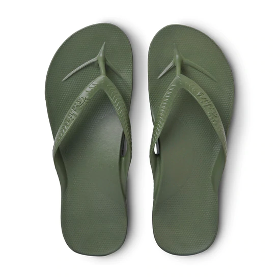 Archies Arch Support Flip Flops in Sky Blue